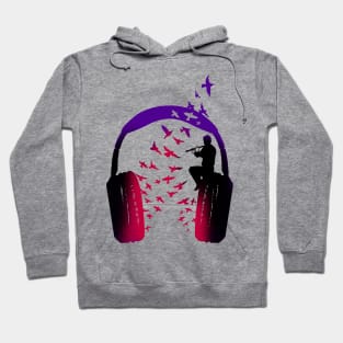 Headphone Music Flute Hoodie